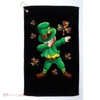 St Patrick's Autism Awareness Puzzle Ribbon Leprechaun IEP Golf Towel thumb 0