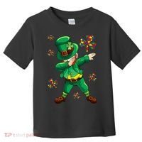 St Patrick's Autism Awareness Puzzle Ribbon Leprechaun IEP Toddler T-Shirt thumb 0