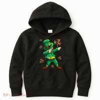 St Patrick's Autism Awareness Puzzle Ribbon Leprechaun IEP Kids Hoodie thumb 0