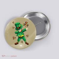 St Patrick's Autism Awareness Puzzle Ribbon Leprechaun IEP Button thumb 0