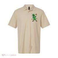 St Patrick's Autism Awareness Puzzle Ribbon Leprechaun IEP Polo thumb 0