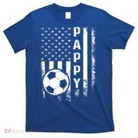 Soccer Pappy American Flag Vintage Christmas Xmas Meaningful Gift T-Shirt thumb 0