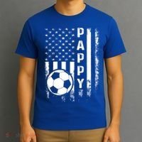 Soccer Pappy American Flag Vintage Christmas Xmas Meaningful Gift T-Shirt thumb 3