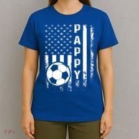 Soccer Pappy American Flag Vintage Christmas Xmas Meaningful Gift T-Shirt thumb 4