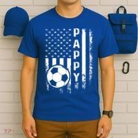 Soccer Pappy American Flag Vintage Christmas Xmas Meaningful Gift T-Shirt thumb 6