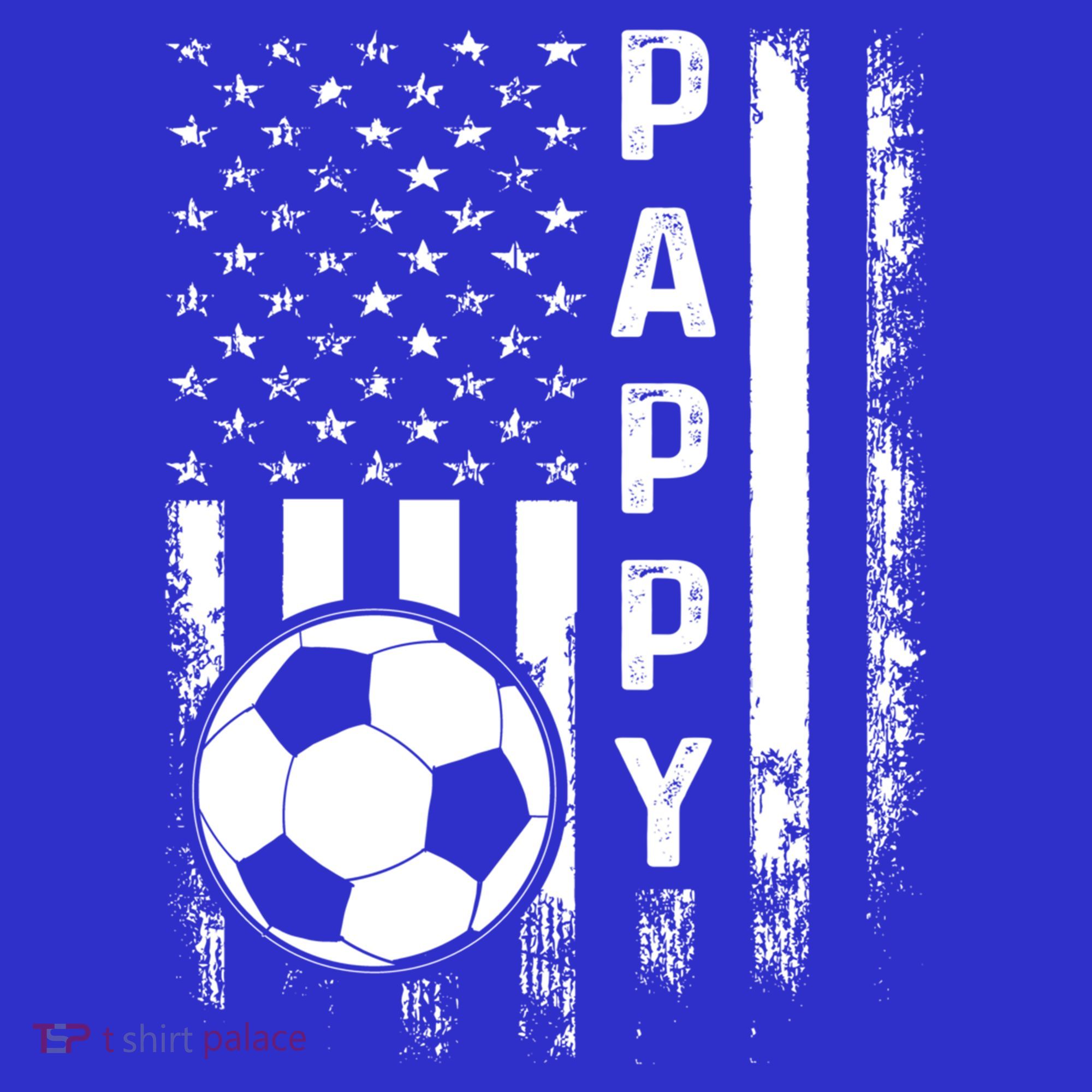 Soccer Pappy American Flag Vintage Christmas Xmas Meaningful Gift T-Shirt
