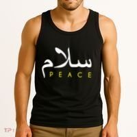 Salam Peace Arabic Calligraphy Tank Top thumb 3