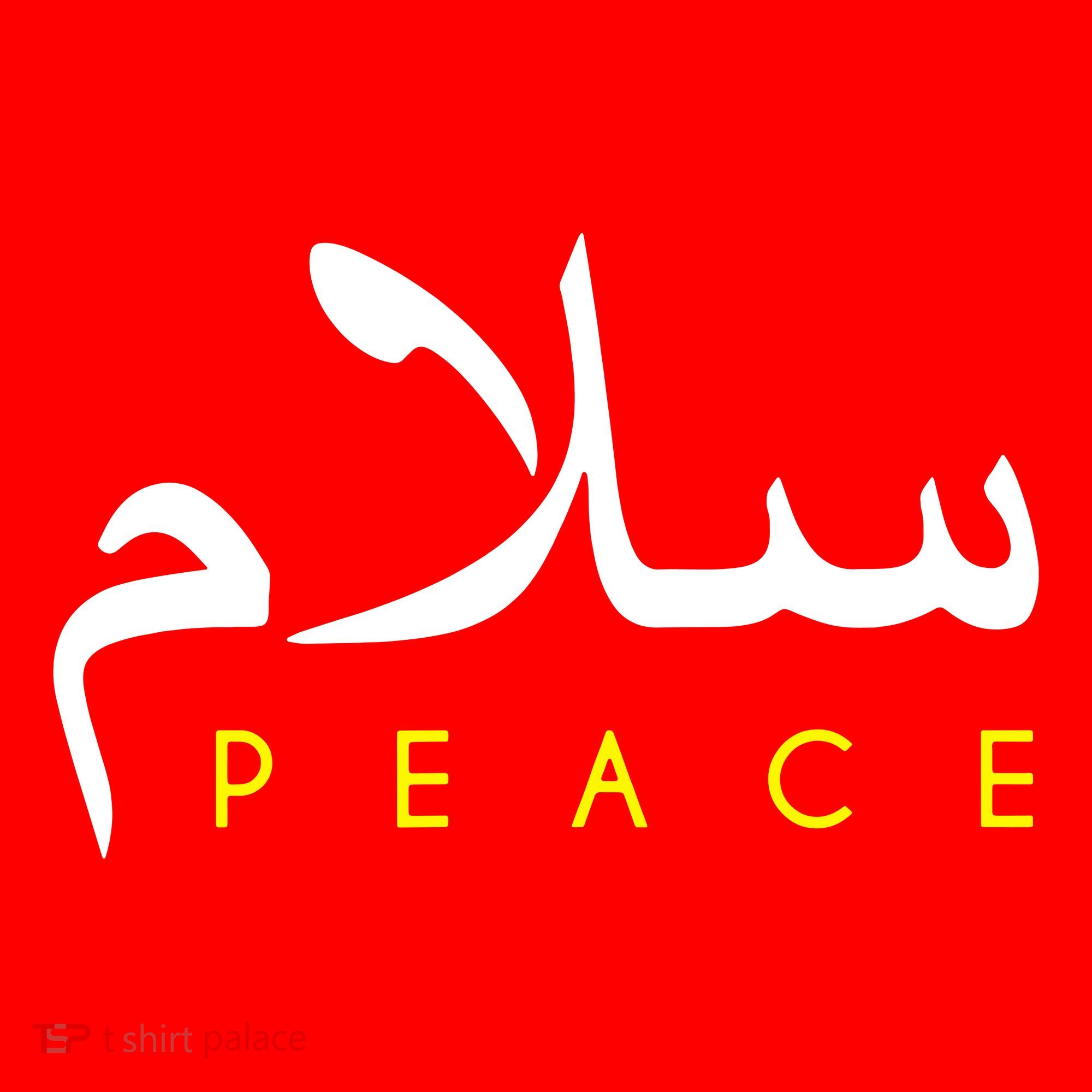 Salam Peace Arabic Calligraphy Santa Hat