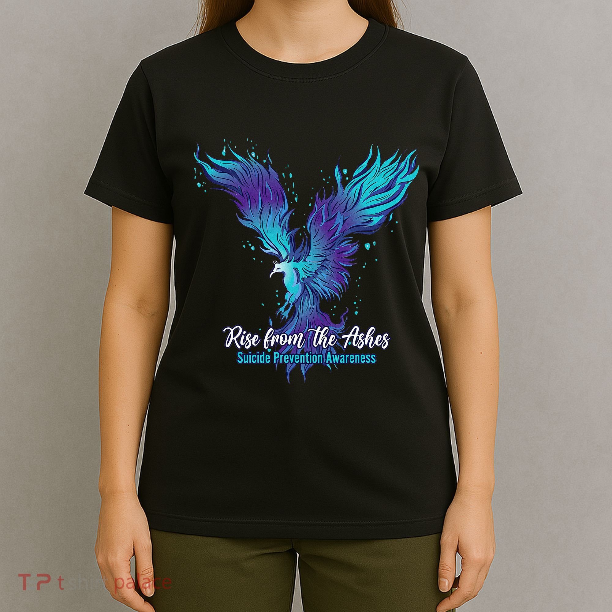 Suicide Prevention Awareness Phoenix Rise From The Ashes T-Shirt