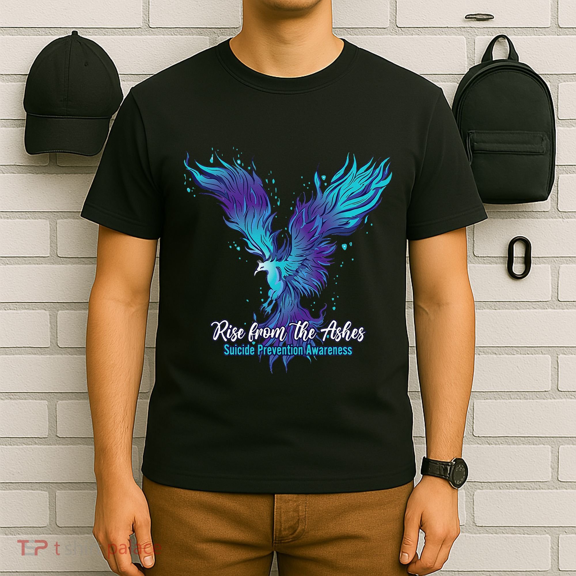 Suicide Prevention Awareness Phoenix Rise From The Ashes T-Shirt