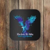 Suicide Prevention Awareness Phoenix Rise From The Ashes Coaster thumb 0