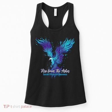 Suicide Prevention Awareness Phoenix Rise From The Ashes Women's Tank Top