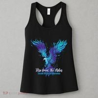 Suicide Prevention Awareness Phoenix Rise From The Ashes Women's Tank Top thumb 3