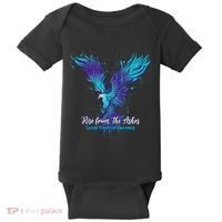 Suicide Prevention Awareness Phoenix Rise From The Ashes Baby Bodysuit thumb 0