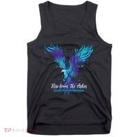 Suicide Prevention Awareness Phoenix Rise From The Ashes Tank Top thumb 0