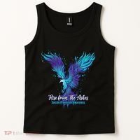 Suicide Prevention Awareness Phoenix Rise From The Ashes Tank Top thumb 2