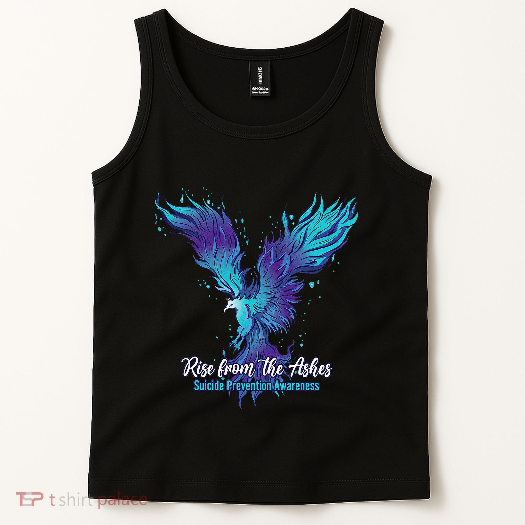 Suicide Prevention Awareness Phoenix Rise From The Ashes Tank Top