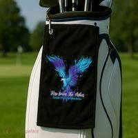 Suicide Prevention Awareness Phoenix Rise From The Ashes Golf Towel thumb 2