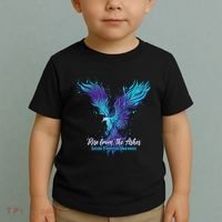 Suicide Prevention Awareness Phoenix Rise From The Ashes Toddler T-Shirt thumb 2