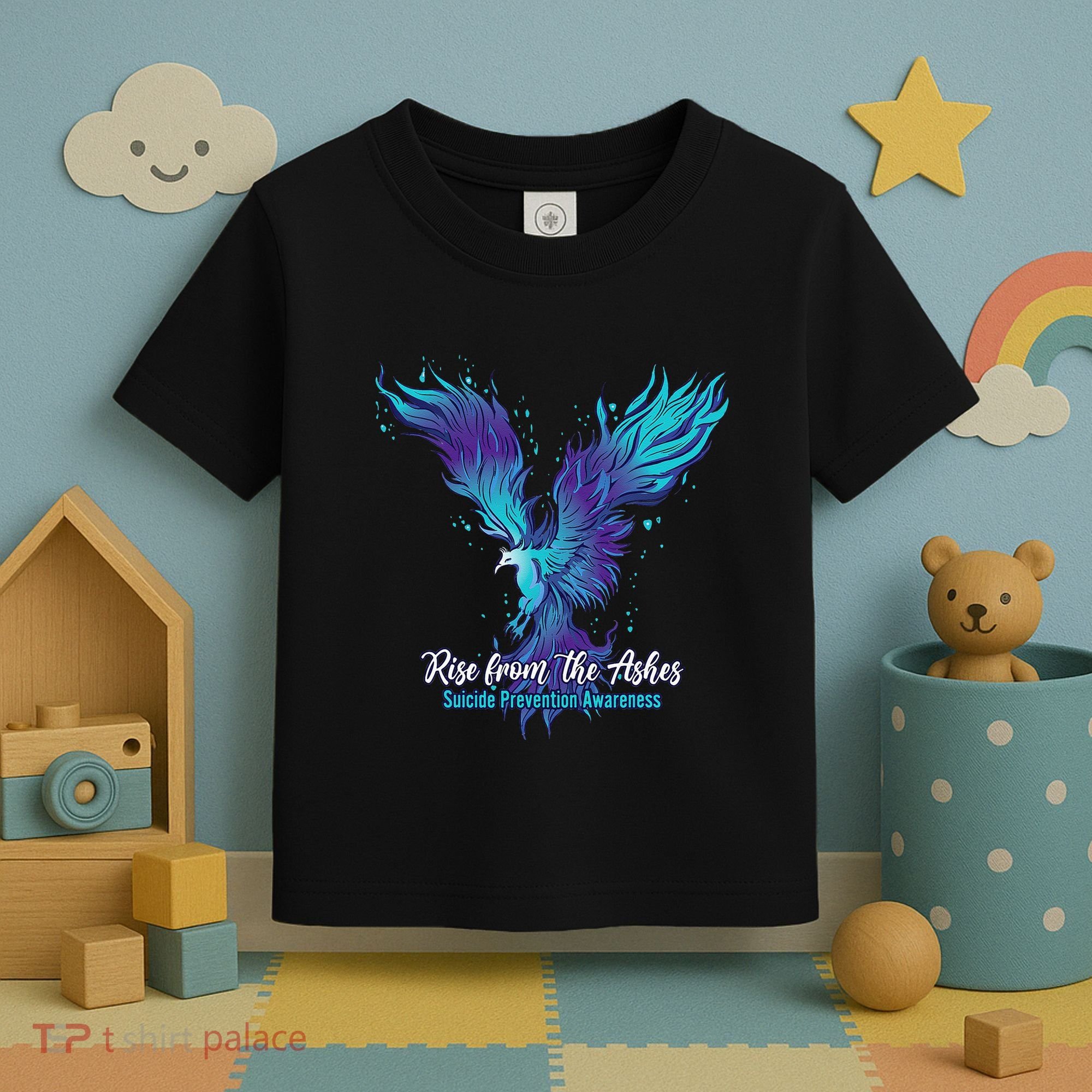 Suicide Prevention Awareness Phoenix Rise From The Ashes Toddler T-Shirt