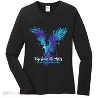 Suicide Prevention Awareness Phoenix Rise From The Ashes Women's Long Sleeve Shirt thumb 0