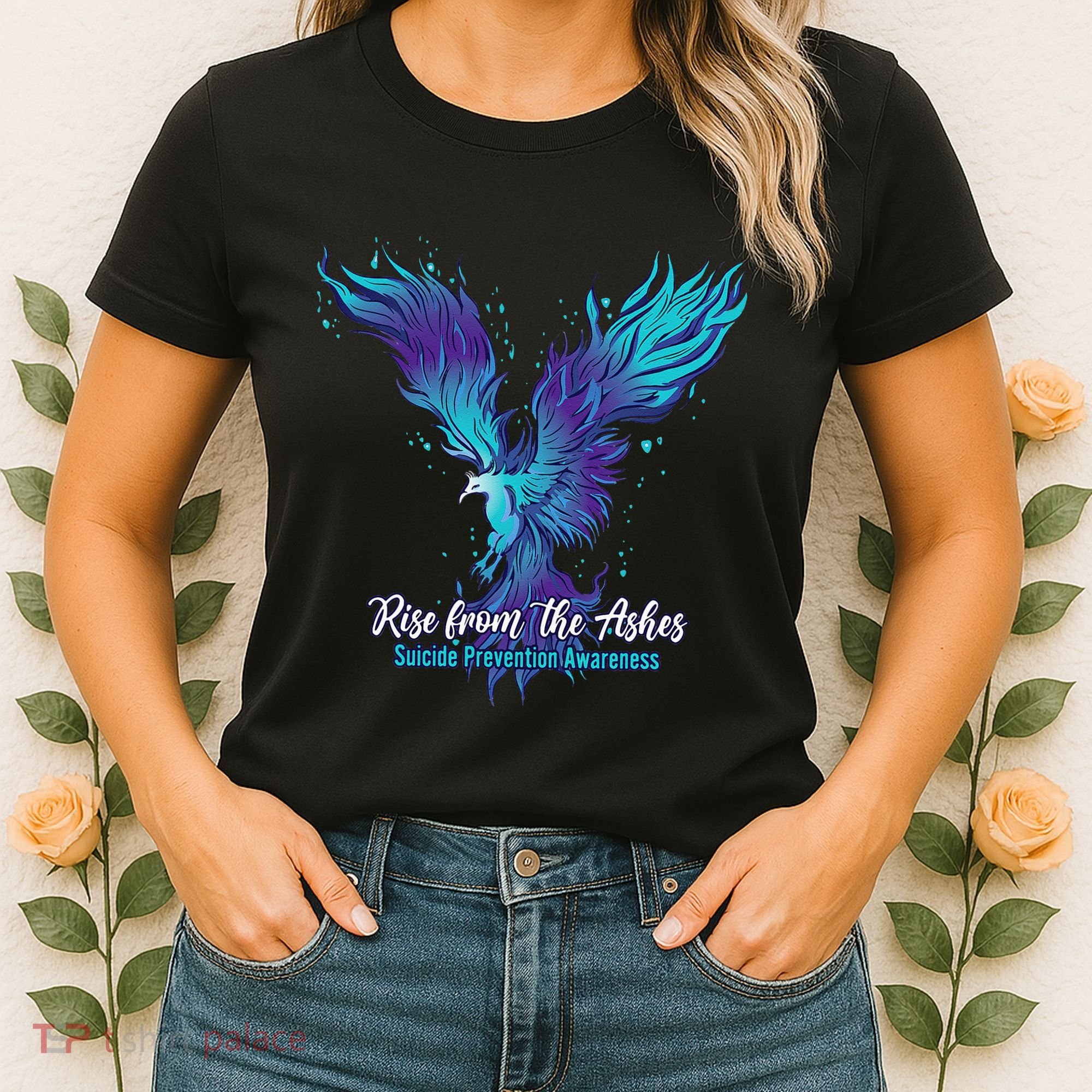 Suicide Prevention Awareness Phoenix Rise From The Ashes Women's T-Shirt