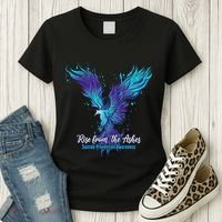 Suicide Prevention Awareness Phoenix Rise From The Ashes Women's T-Shirt thumb 3
