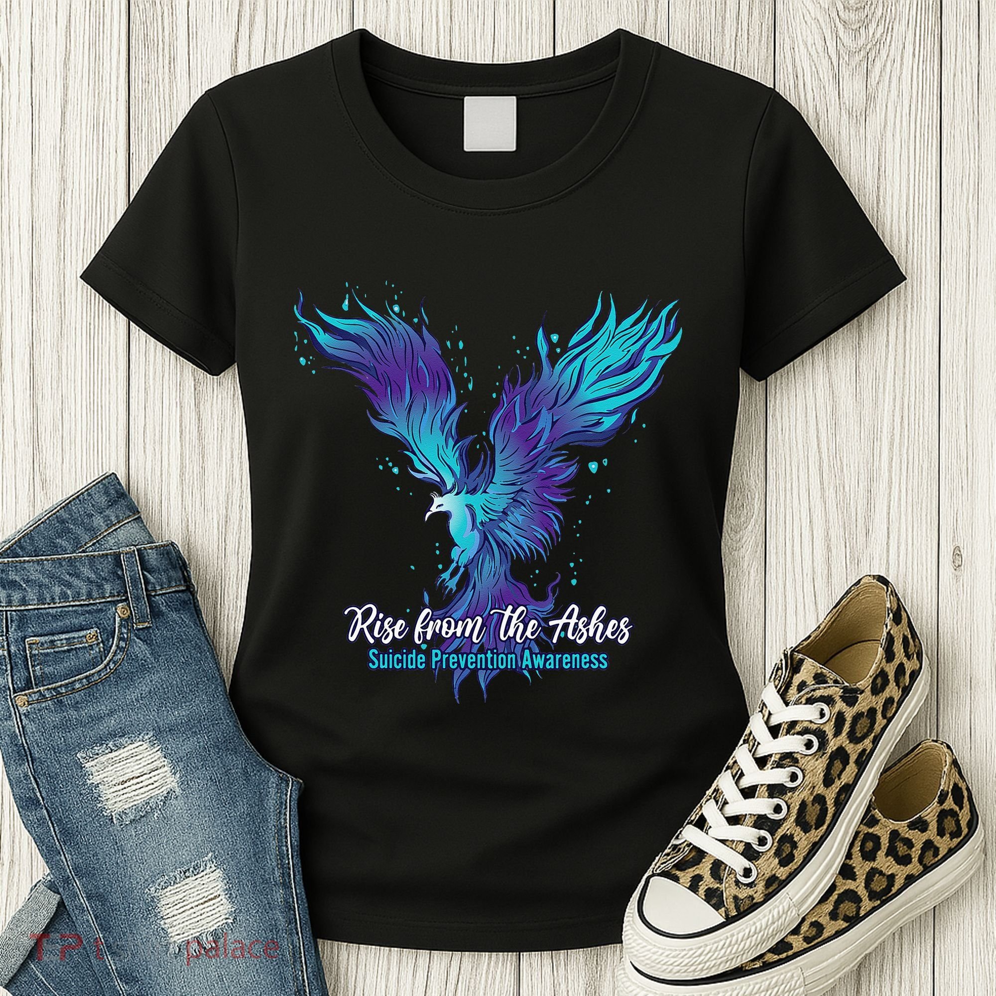 Suicide Prevention Awareness Phoenix Rise From The Ashes Women's T-Shirt