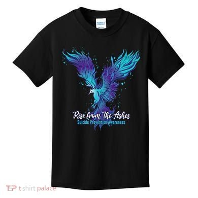 Suicide Prevention Awareness Phoenix Rise From The Ashes Kids T-Shirt