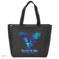 Suicide Prevention Awareness Phoenix Rise From The Ashes Tote Bag thumb 0