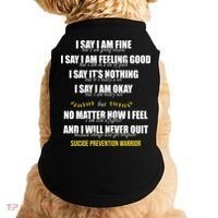 Suicide Prevention Awareness Warrior Quote Doggie Tank thumb 0