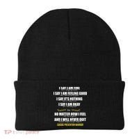Suicide Prevention Awareness Warrior Quote Beanie thumb 0