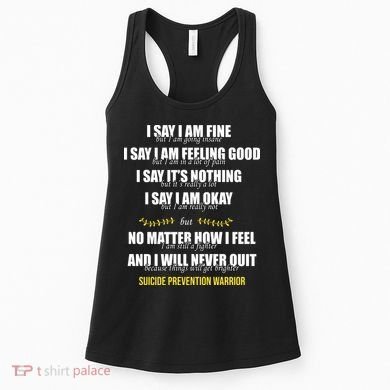 Suicide Prevention Awareness Warrior Quote Women's Tank Top
