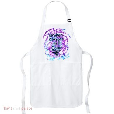 Suicide Prevention Awareness Broken Crayons Still Color Apron