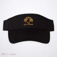 Salam Peace Arabic Retro Calligraphy Visor thumb 0