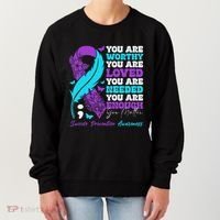 Suicide Prevention Awareness Positive Motivational Support Gift Women's Sweatshirt thumb 0
