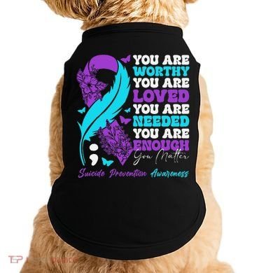 Suicide Prevention Awareness Positive Motivational Support Gift Doggie Tank