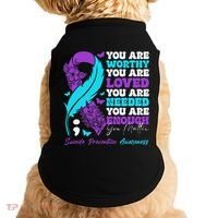 Suicide Prevention Awareness Positive Motivational Support Gift Doggie Tank thumb 0