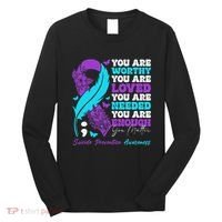 Suicide Prevention Awareness Positive Motivational Support Gift Long Sleeve Shirt thumb 0