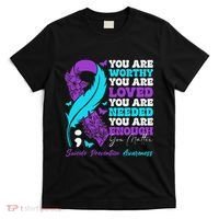 Suicide Prevention Awareness Positive Motivational Support Gift T-Shirt thumb 0