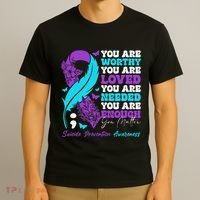 Suicide Prevention Awareness Positive Motivational Support Gift T-Shirt thumb 3