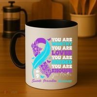 Suicide Prevention Awareness Positive Motivational Support Gift Coffee Mug thumb 4