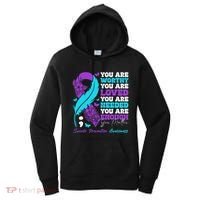 Suicide Prevention Awareness Positive Motivational Support Gift Women's Hoodie thumb 0