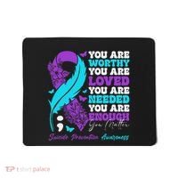 Suicide Prevention Awareness Positive Motivational Support Gift Mousepad thumb 0