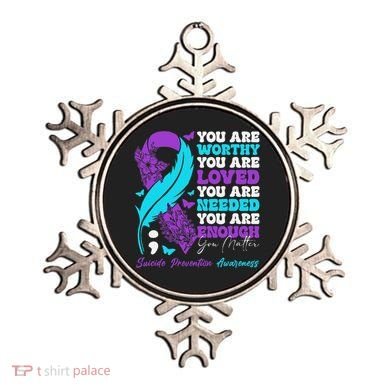 Suicide Prevention Awareness Positive Motivational Support Gift Ornament
