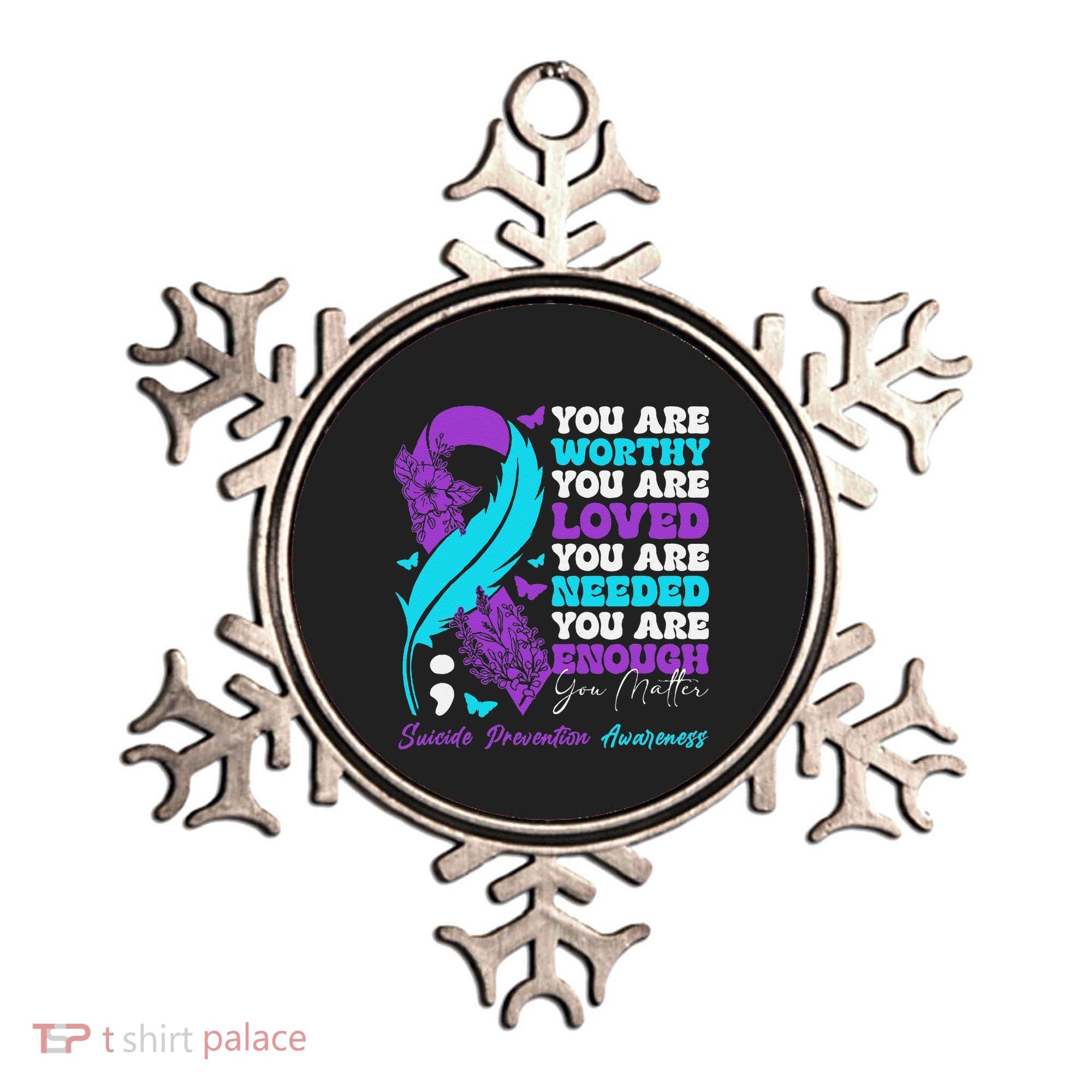 Suicide Prevention Awareness Positive Motivational Support Gift Ornament