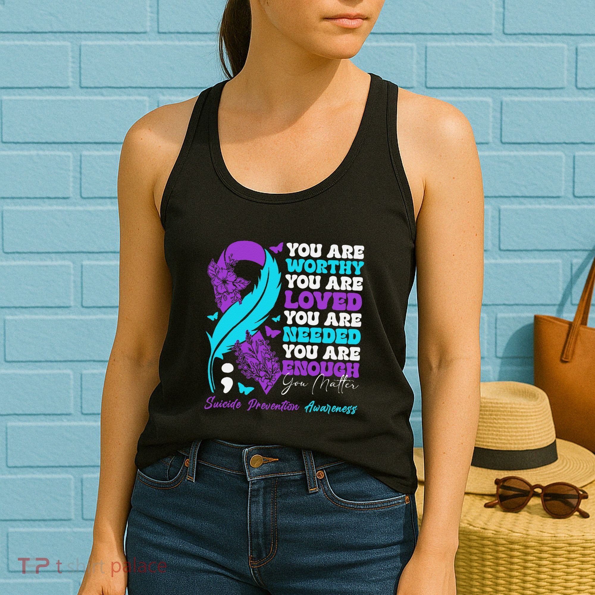Suicide Prevention Awareness Positive Motivational Support Gift Women's Tank Top