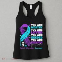 Suicide Prevention Awareness Positive Motivational Support Gift Women's Tank Top thumb 3