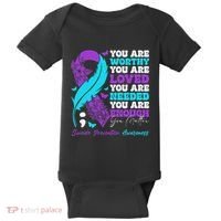 Suicide Prevention Awareness Positive Motivational Support Gift Baby Bodysuit thumb 0