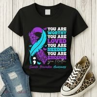 Suicide Prevention Awareness Positive Motivational Support Gift Women's T-Shirt thumb 3
